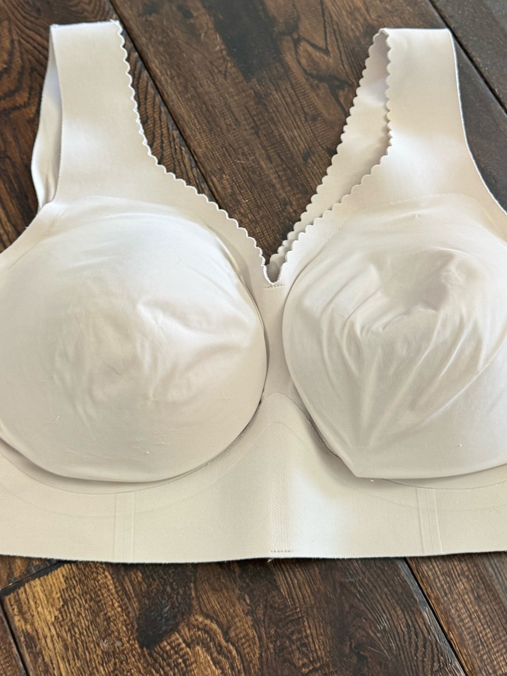 Evelyn and Bobbie Evelyn Seamless Padded Bra in Light Beige Size XL - Picture 13 of 14